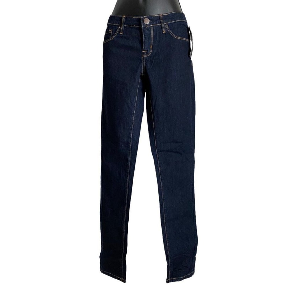 Mossimo sz 2 dark blue modern fit Straight dark denim jeans NWT Preppy - Picture 2 of 11